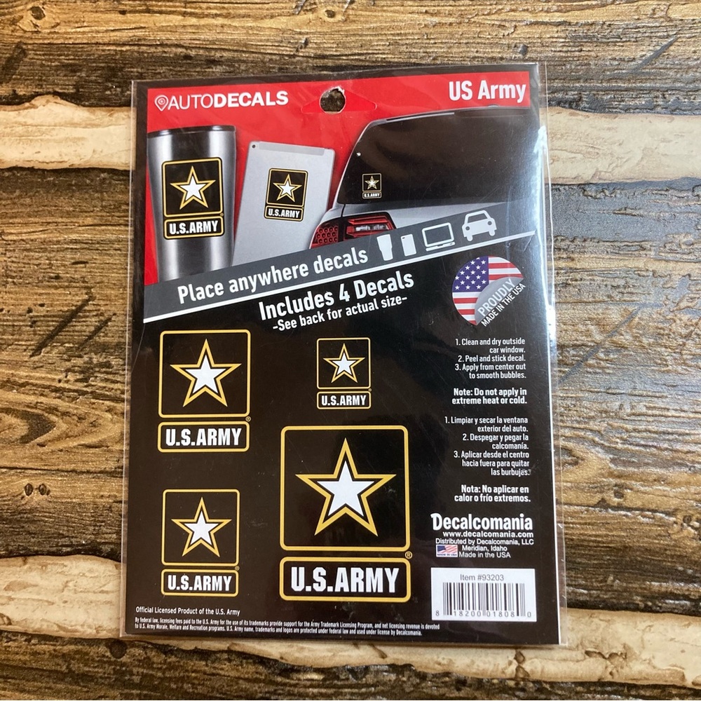 US Army auto decals